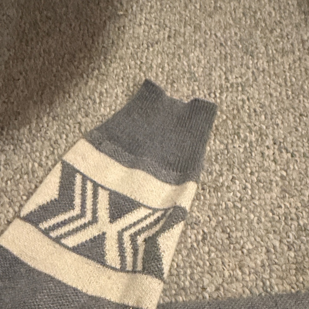 Lapis Gray and Cream Patterned Cardigan - Picture 4 of 6